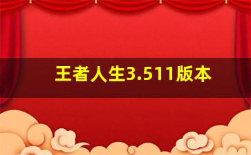 王者人生3.511版本