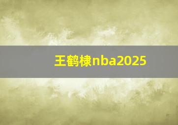 王鹤棣nba2025