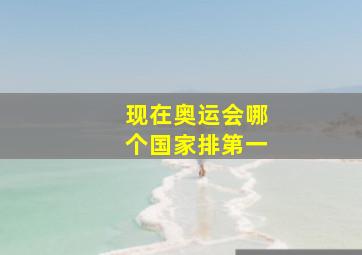 现在奥运会哪个国家排第一