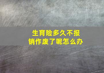 生育险多久不报销作废了呢怎么办