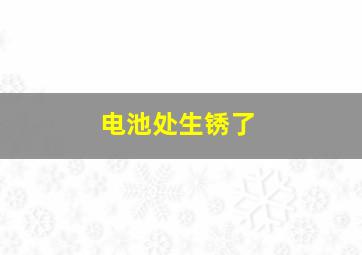 电池处生锈了