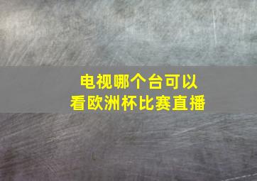 电视哪个台可以看欧洲杯比赛直播