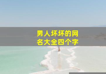 男人坏坏的网名大全四个字