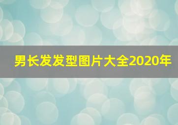 男长发发型图片大全2020年