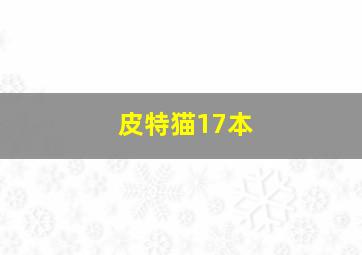 皮特猫17本