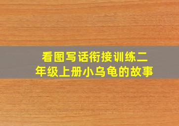 看图写话衔接训练二年级上册小乌龟的故事