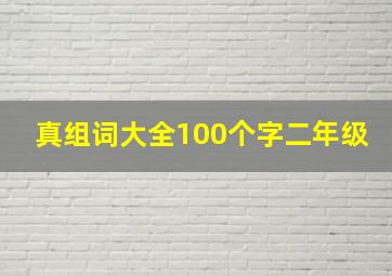 真组词大全100个字二年级