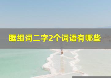 眶组词二字2个词语有哪些