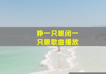 睁一只眼闭一只眼歌曲播放