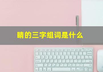 睛的三字组词是什么