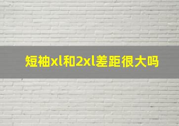 短袖xl和2xl差距很大吗