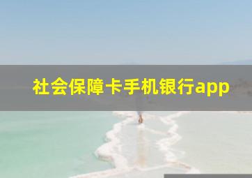 社会保障卡手机银行app