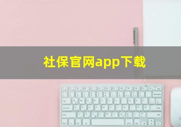 社保官网app下载