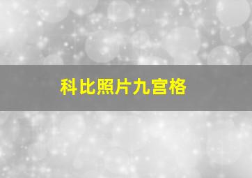 科比照片九宫格