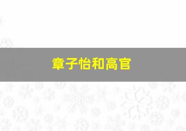 章子怡和高官