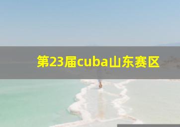 第23届cuba山东赛区