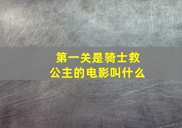 第一关是骑士救公主的电影叫什么