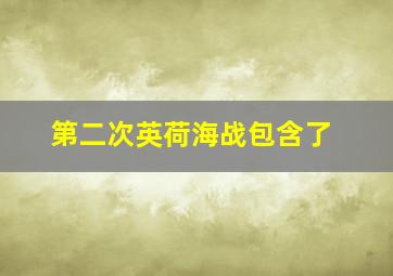 第二次英荷海战包含了