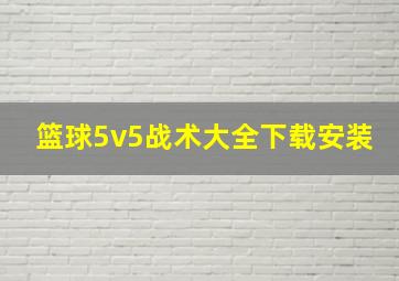 篮球5v5战术大全下载安装