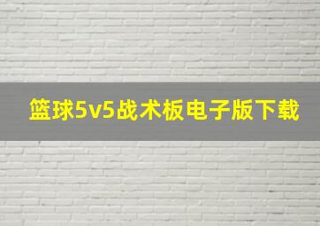 篮球5v5战术板电子版下载