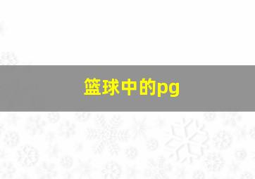 篮球中的pg