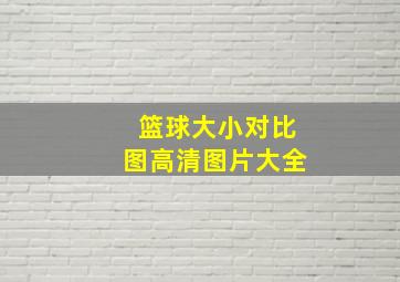 篮球大小对比图高清图片大全