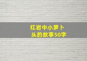 红岩中小萝卜头的故事50字