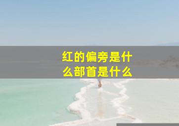 红的偏旁是什么部首是什么