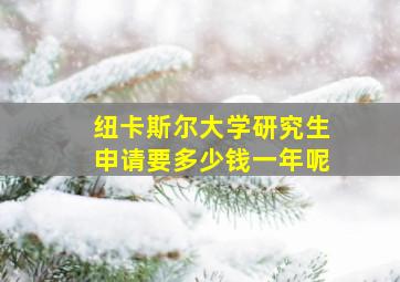 纽卡斯尔大学研究生申请要多少钱一年呢