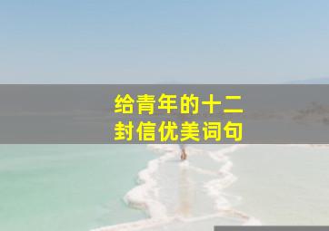 给青年的十二封信优美词句