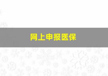 网上申报医保