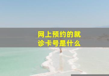 网上预约的就诊卡号是什么