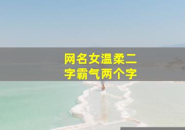 网名女温柔二字霸气两个字