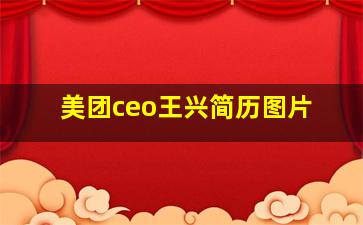 美团ceo王兴简历图片