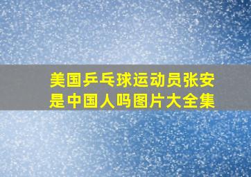 美国乒乓球运动员张安是中国人吗图片大全集