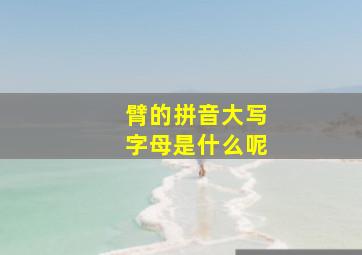 臂的拼音大写字母是什么呢