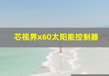 芯视界x60太阳能控制器