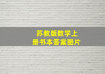 苏教版数学上册书本答案图片