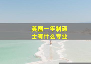 英国一年制硕士有什么专业