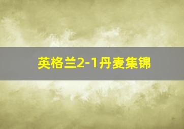 英格兰2-1丹麦集锦