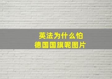 英法为什么怕德国国旗呢图片