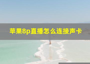 苹果8p直播怎么连接声卡