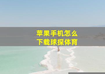 苹果手机怎么下载球探体育