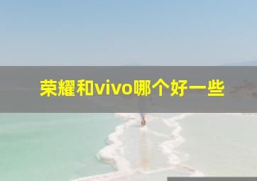 荣耀和vivo哪个好一些