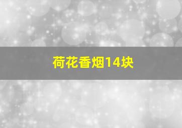 荷花香烟14块