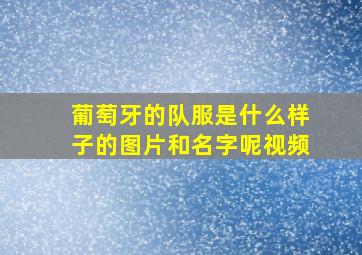 葡萄牙的队服是什么样子的图片和名字呢视频