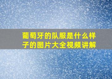 葡萄牙的队服是什么样子的图片大全视频讲解