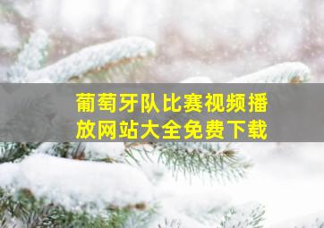 葡萄牙队比赛视频播放网站大全免费下载