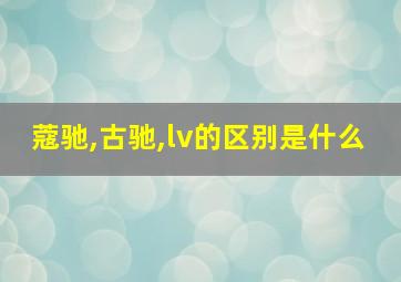 蔻驰,古驰,lv的区别是什么