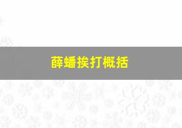 薛蟠挨打概括